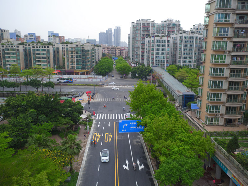 开通后港口路车辆可以直接跨过魁奇路,将有效缓解魁奇路岭南大道路口