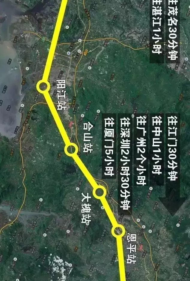 深茂铁路一期明年6月完工深广佛江支线这样走